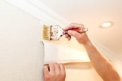 Pose de papier peint à Ganties — revêtements muraux et toiles de verre